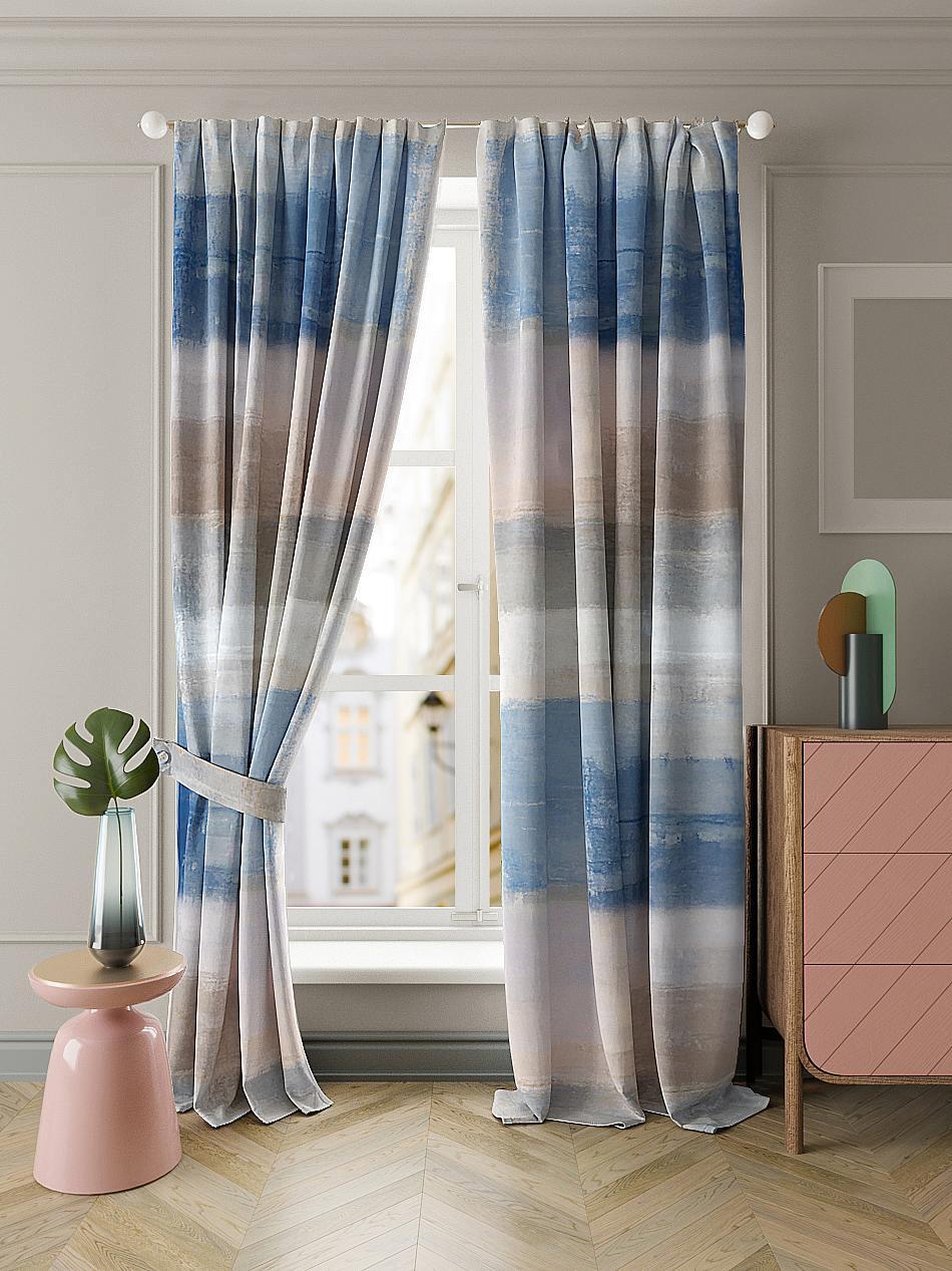 

Комплекты штор AT HOME Скилиз высота 260 см, ширина 150 см, Бежевый, 950494