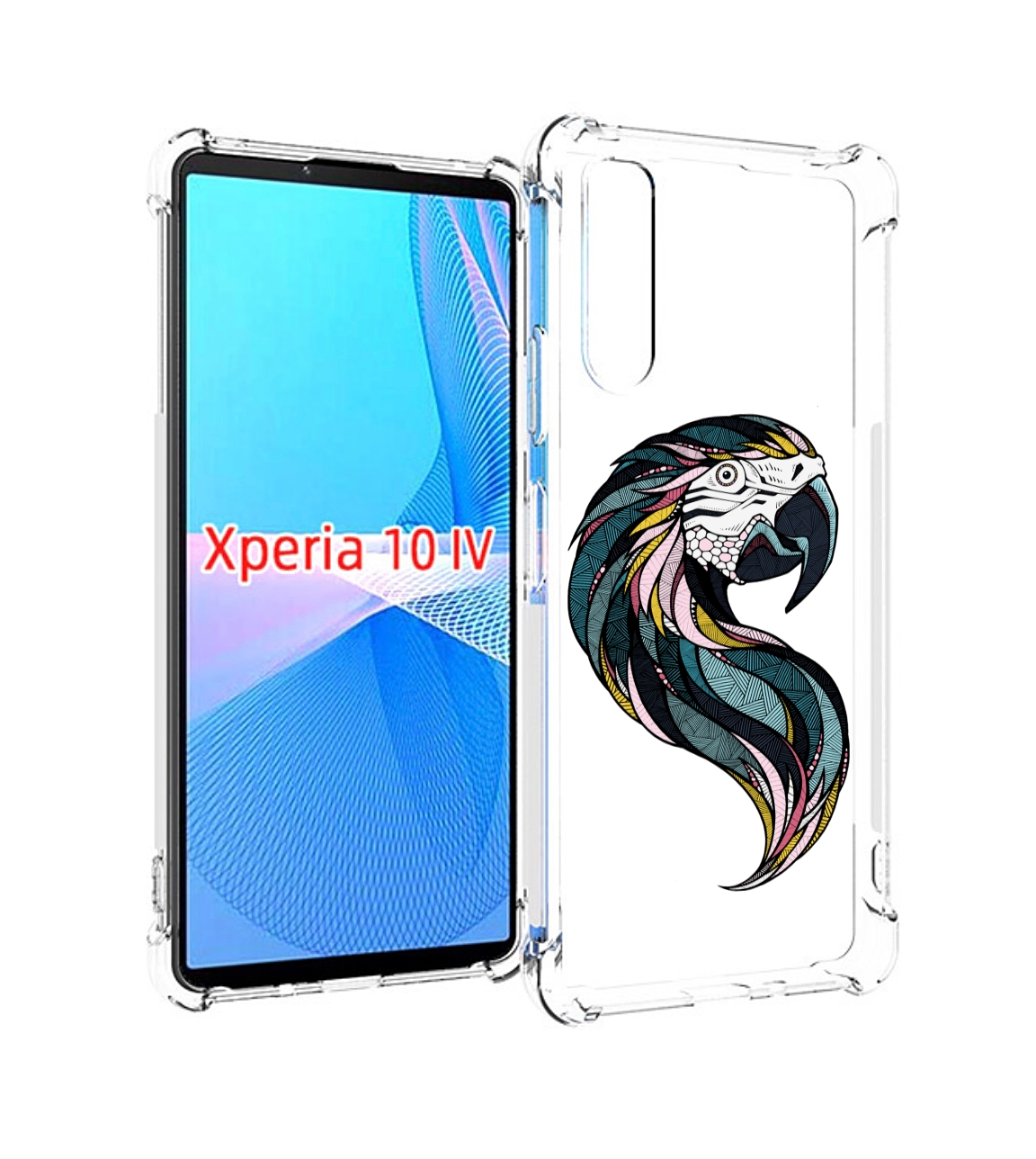 

Чехол MyPads полупопугай для Sony Xperia 10 IV (10-4), Прозрачный, Tocco