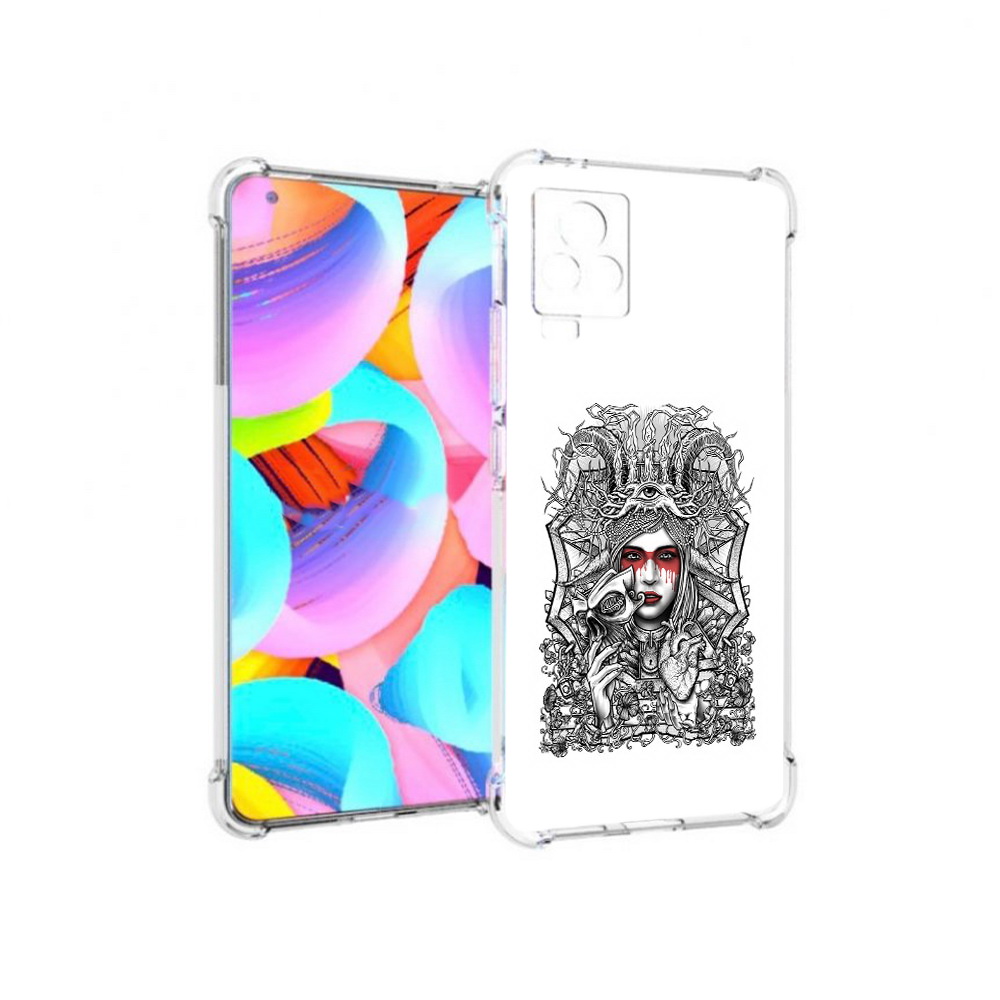 

Чехол MyPads Tocco для Vivo IQOO 7 грусная девушка, Прозрачный, Tocco
