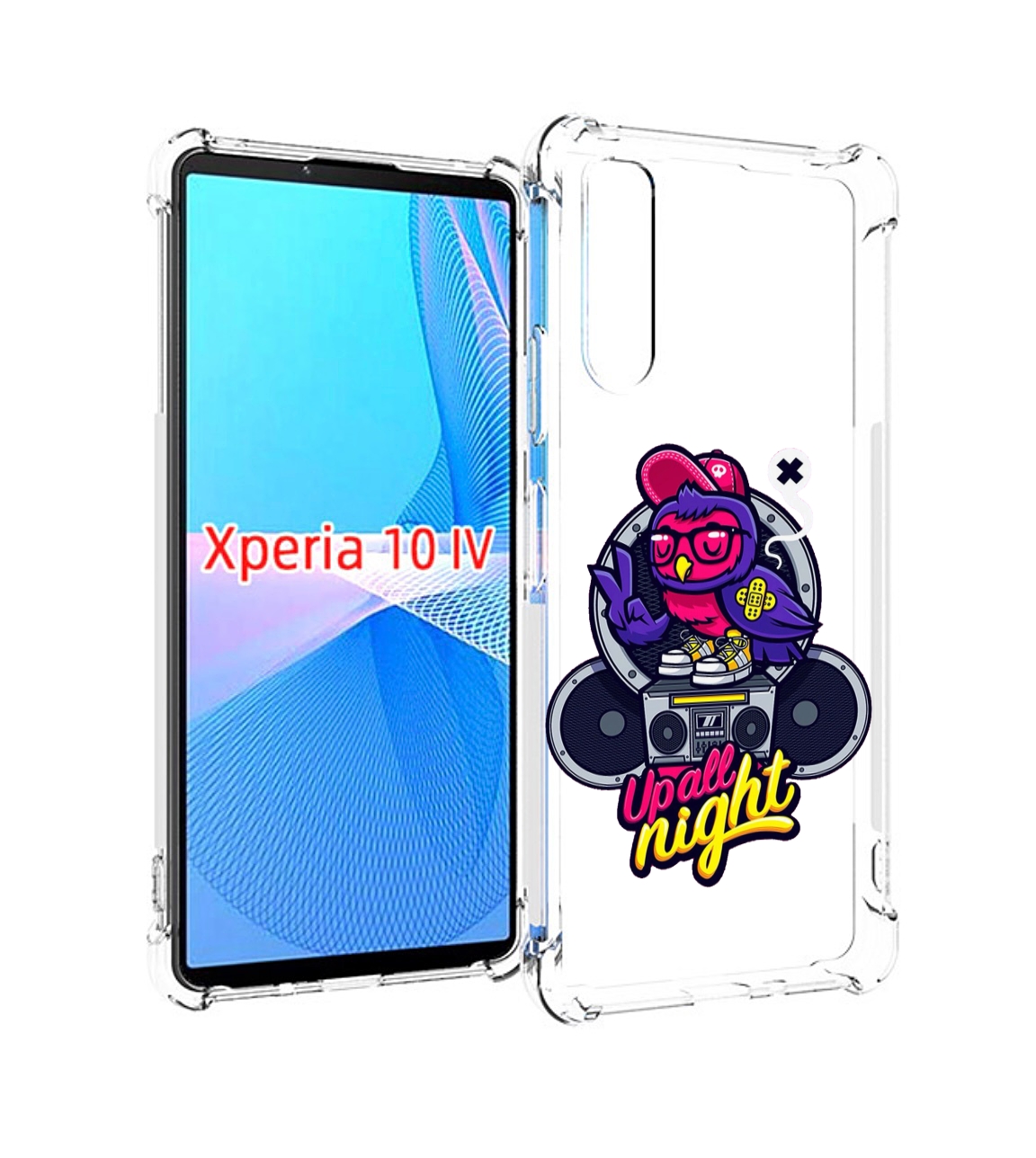 

Чехол MyPads попугай любит музыку для Sony Xperia 10 IV (10-4), Прозрачный, Tocco