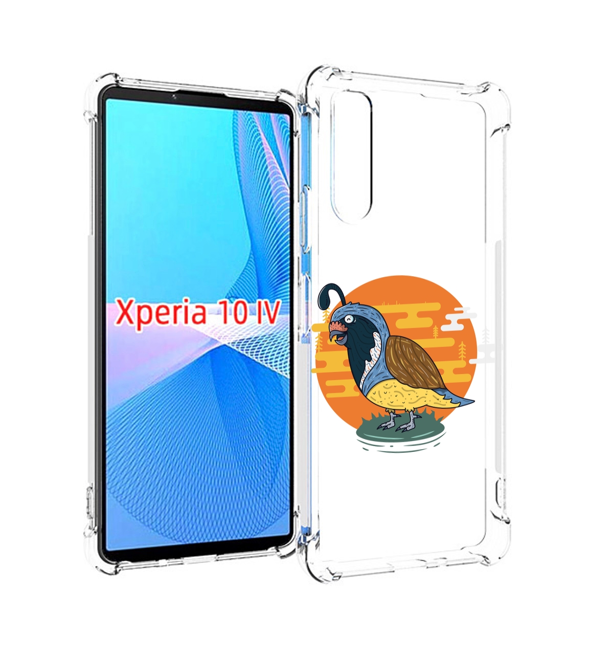 

Чехол MyPads попугай-на-острове для Sony Xperia 10 IV (10-4), Прозрачный, Tocco