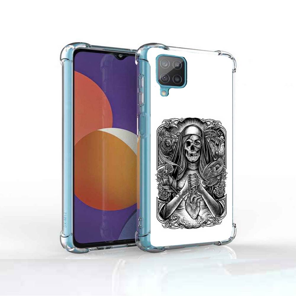Чехол MyPads Tocco для Samsung Galaxy M12 скелет с сердцем (PT226930.536.603)