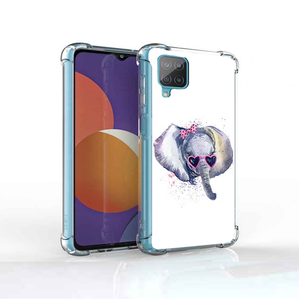 

Чехол MyPads Tocco для Samsung Galaxy M12 слоник в очках (PT226930.536.608), Прозрачный, Tocco
