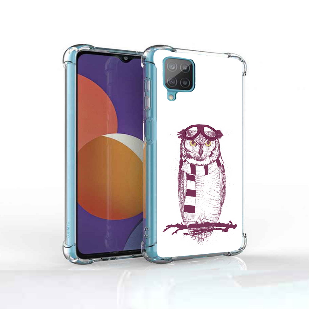 

Чехол MyPads Tocco для Samsung Galaxy M12 сова-летчик (PT226930.536.612), Прозрачный, Tocco