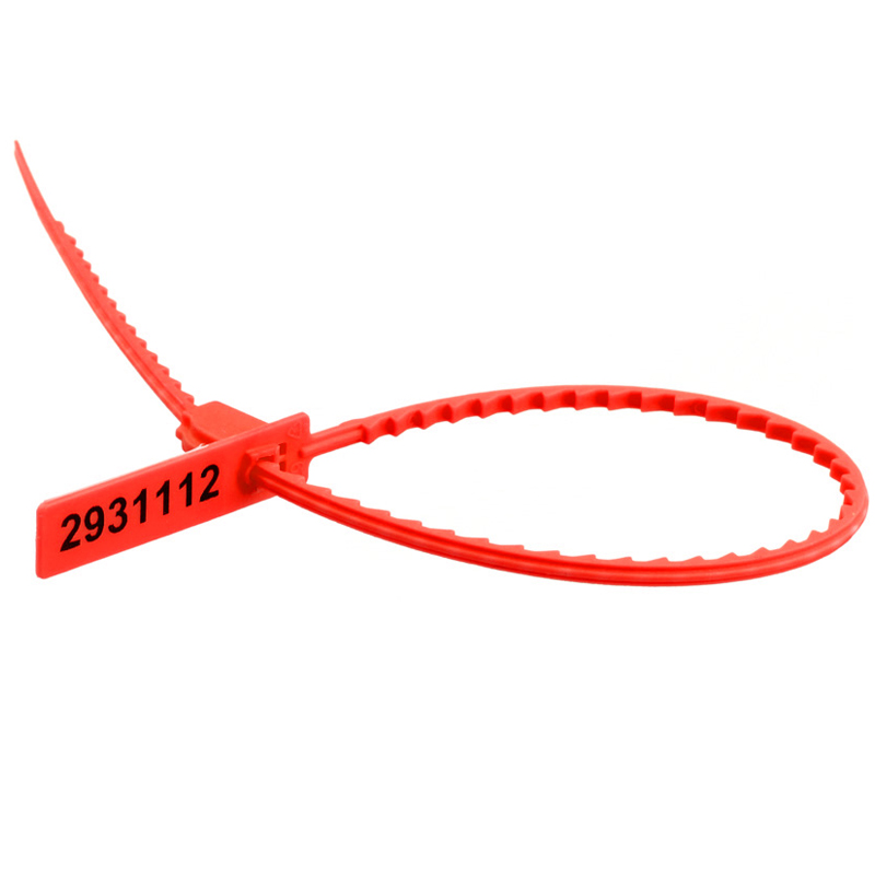 Пломба пластиковая сигнальная ЭКОтрэк 255мм, красная, 100шт.