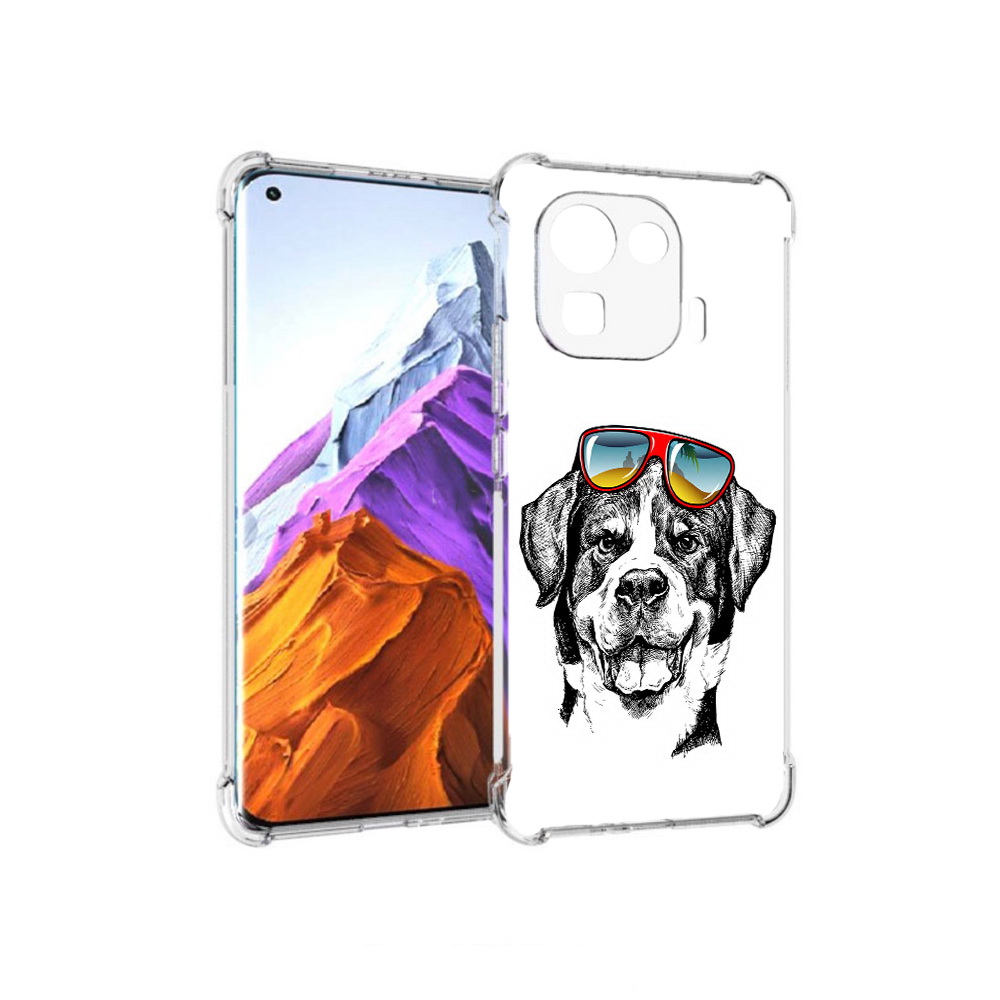 

Чехол MyPads Tocco для Xiaomi 11 Pro счастливая собака (PT144585.286.631), Прозрачный, Tocco