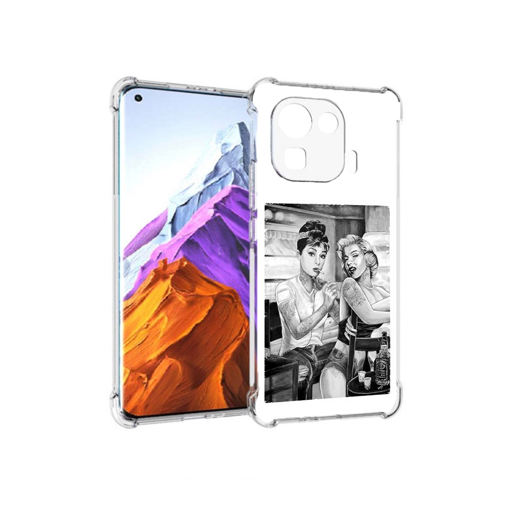 

Чехол MyPads Tocco для Xiaomi 11 Pro тату мастер (PT144585.286.637), Прозрачный, Tocco