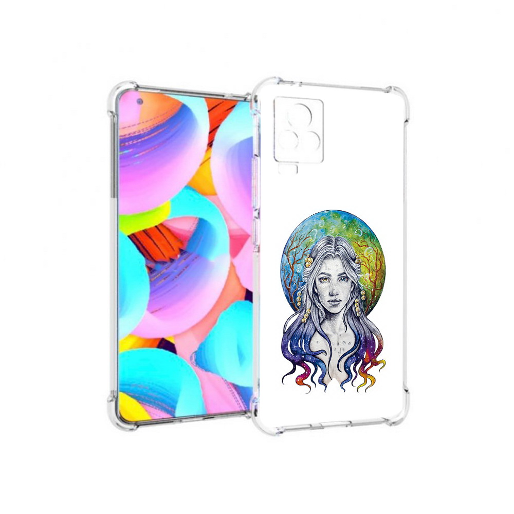 

Чехол MyPads Tocco для Vivo IQOO 7 девушка с красивыми волосами, Прозрачный, Tocco