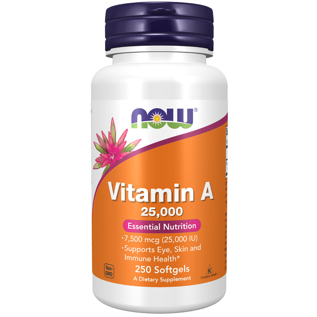 

Витамин A NOW 25000 Iu 250 гелевых капсул, Vitamin A