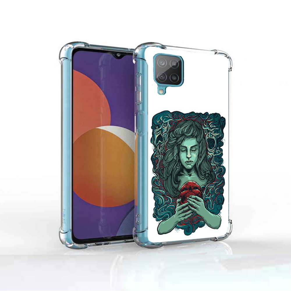 

Чехол MyPads Tocco для Samsung Galaxy M12 спящая девушка (PT226930.536.619), Прозрачный, Tocco