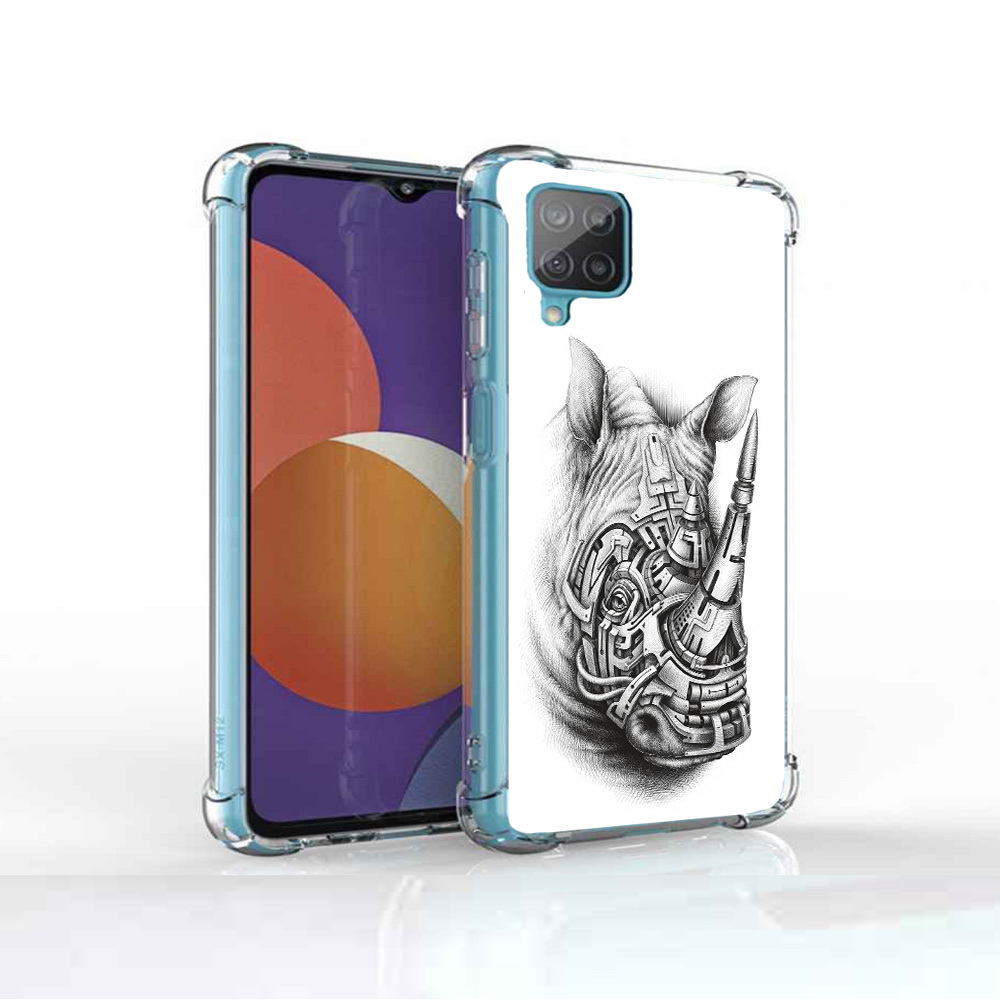 Чехол MyPads Tocco для Samsung Galaxy M12 стальной носорог (PT226930.536.620)