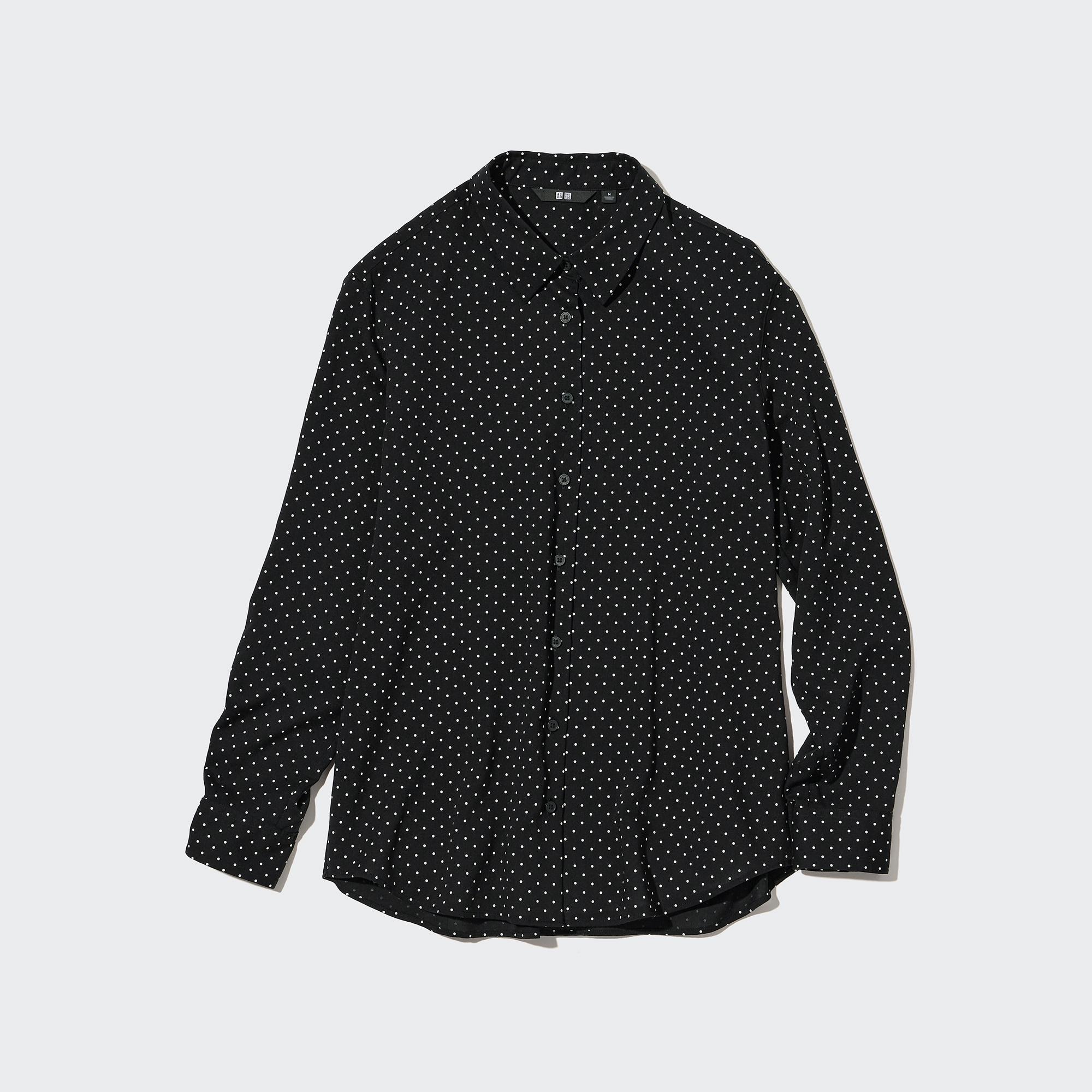 Рубашка женская UNIQLO 452741COL09 черная XS (доставка из-за рубежа)