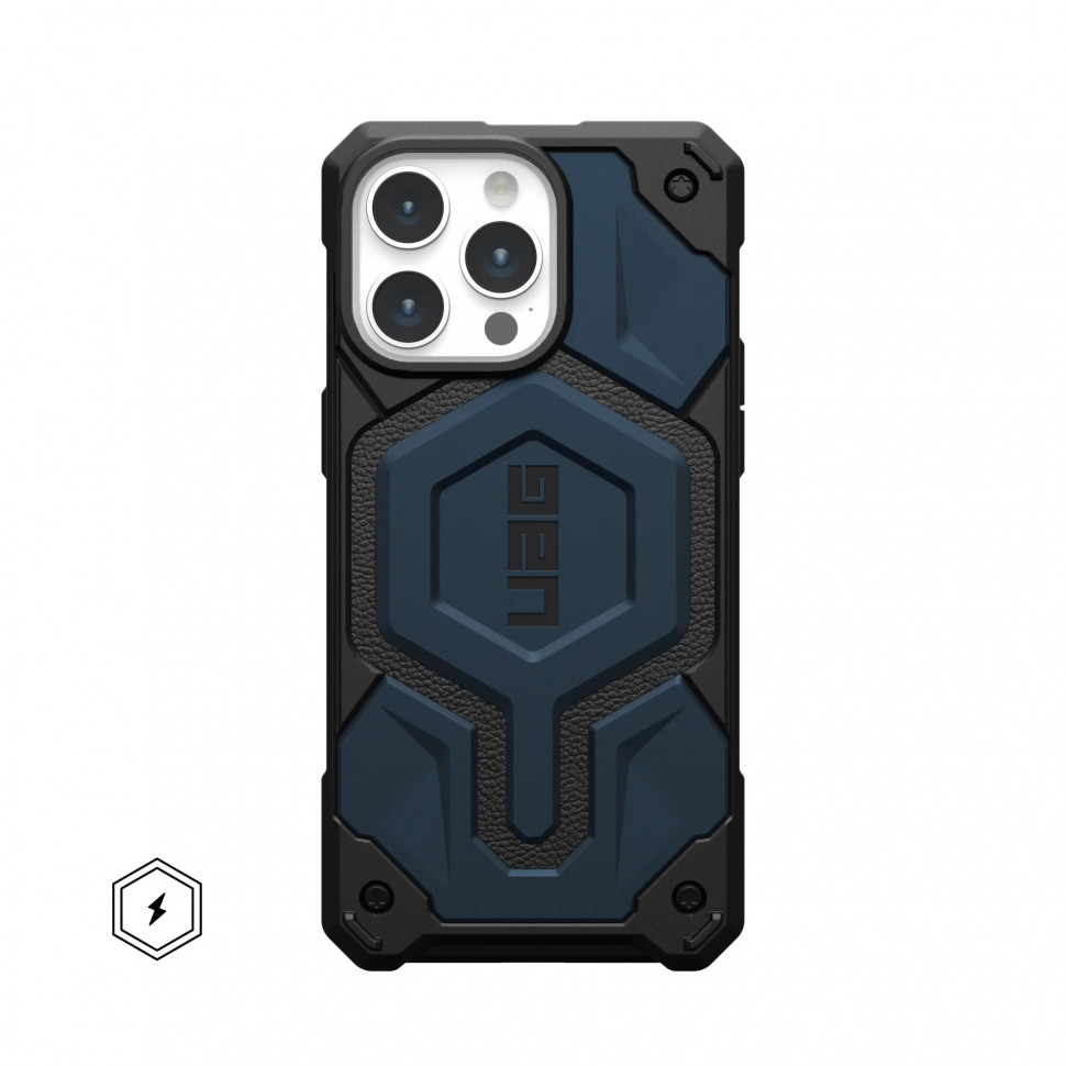 Чехол UAG Monarch Pro with Magsafe для iPhone 15 Pro, синий