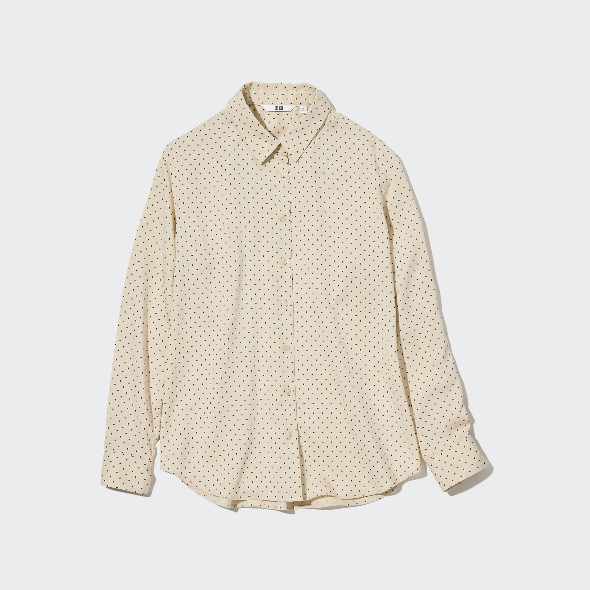 

Рубашка женская UNIQLO 452741COL31 бежевая XS (доставка из-за рубежа), Бежевый, 452741COL31