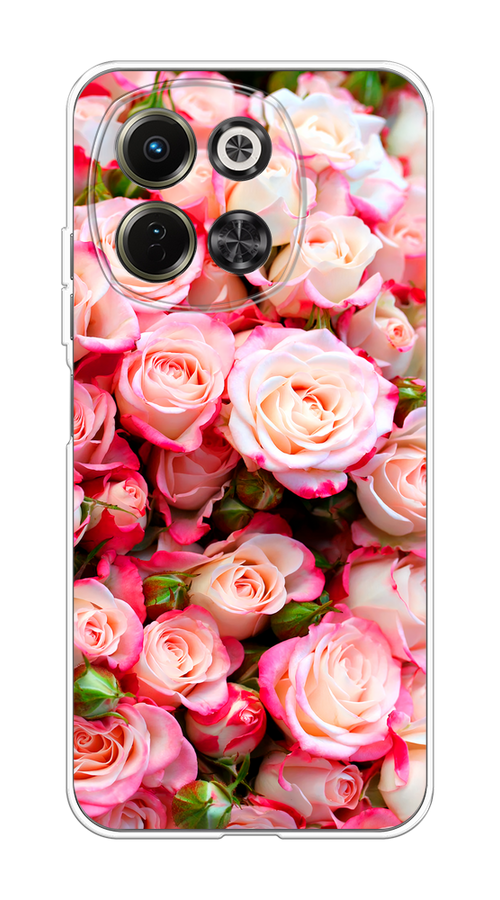 

Чехол на Tecno Spark 30 5G Много роз, Розовый, 309750-1