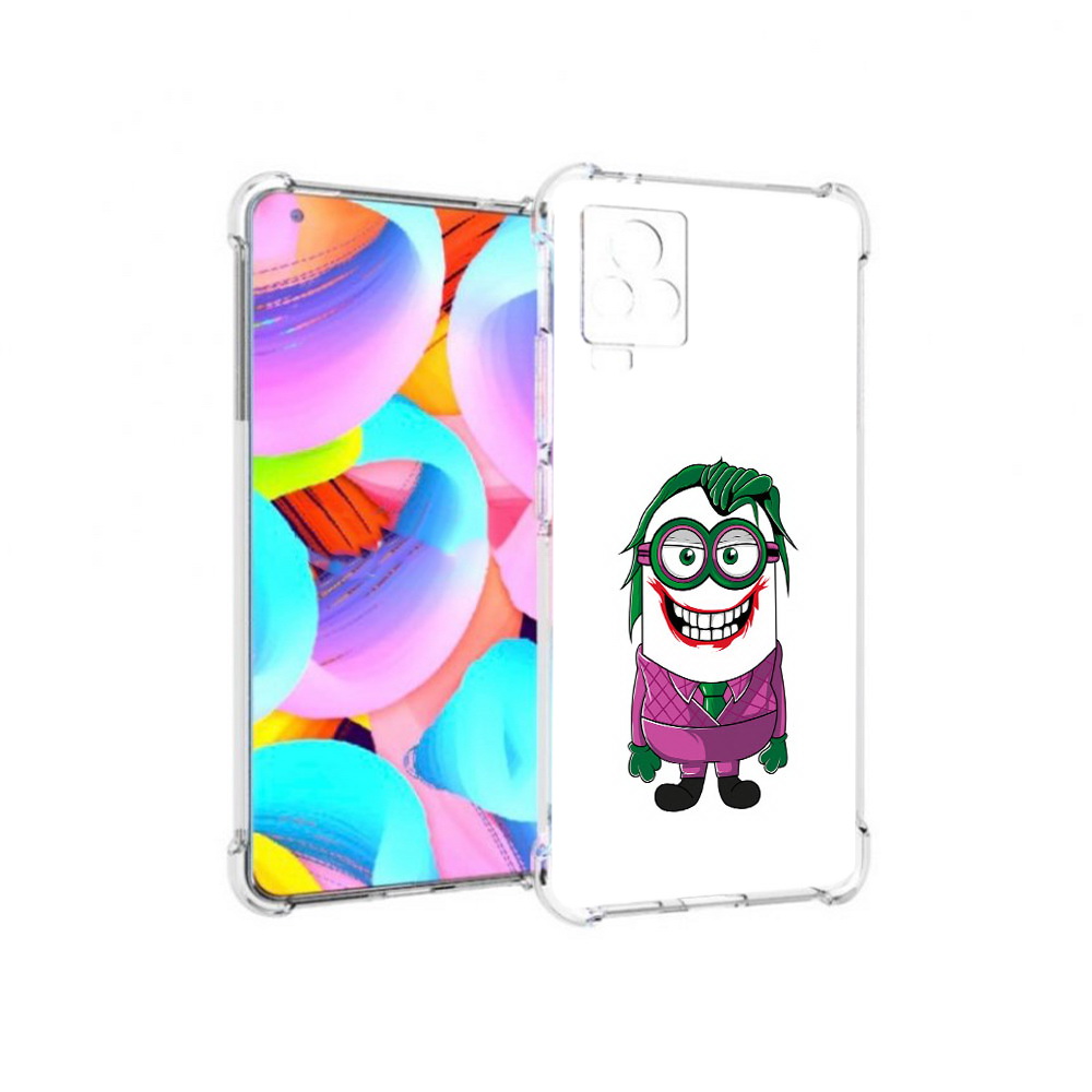 

Чехол MyPads Tocco для Vivo IQOO 7 джокер миньон, Прозрачный, Tocco