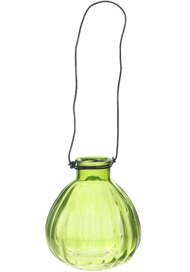 фото Ваза стеклянная hakbijl glass mini vase 8,5 х 11 см темно-зеленая