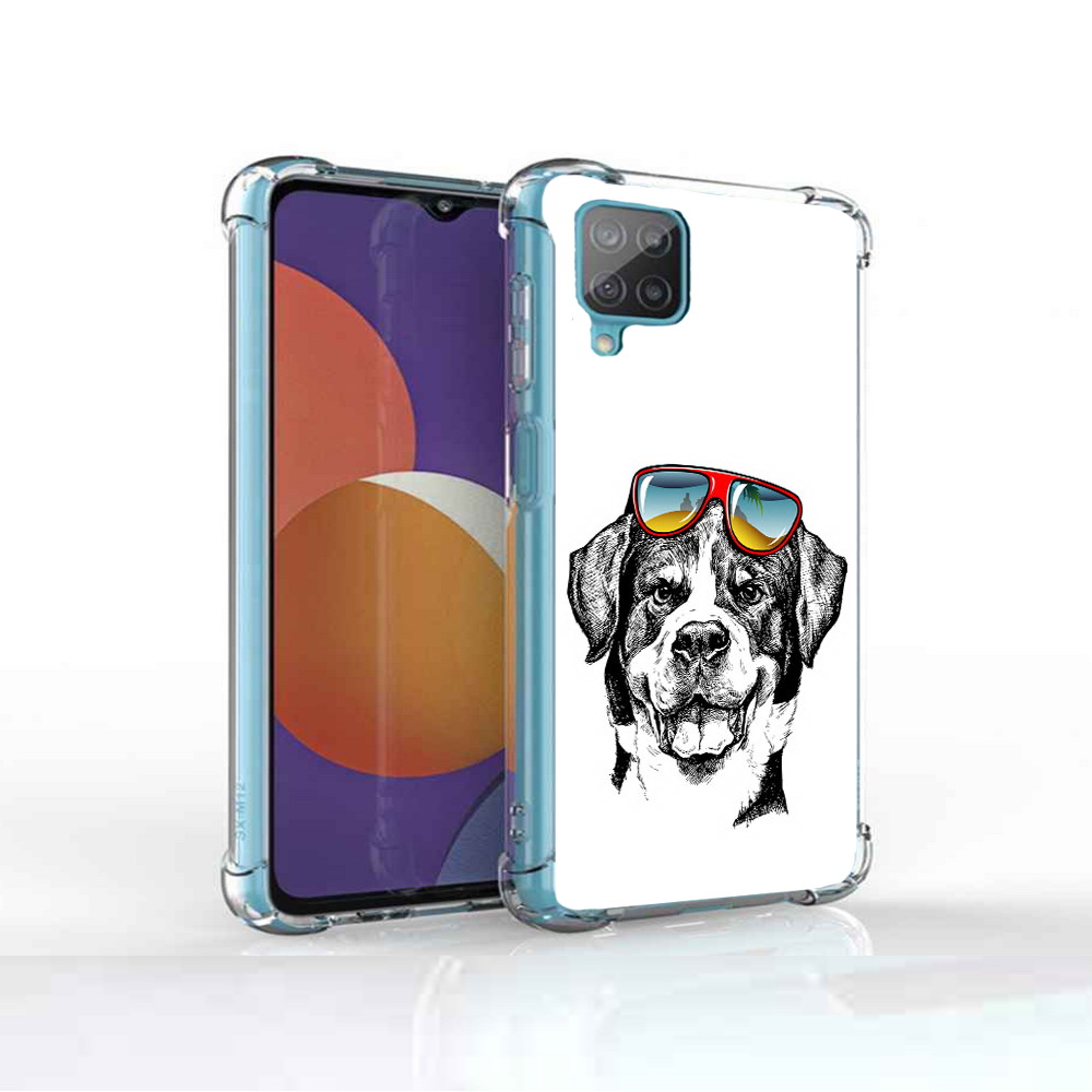 

Чехол MyPads Tocco для Samsung Galaxy M12 счастливая собака (PT226930.536.631), Прозрачный, Tocco
