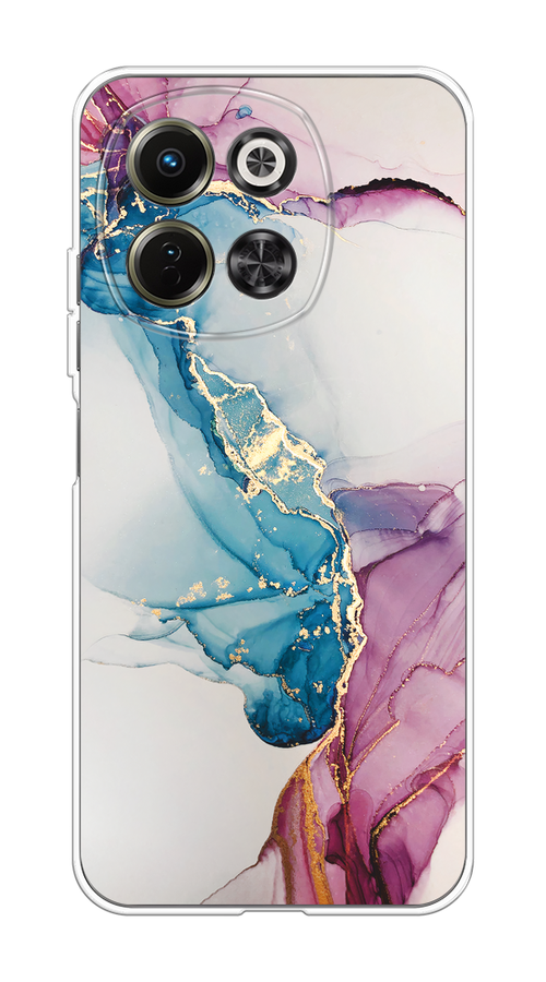 

Чехол на Tecno Spark 30 5G Розовые разводы рисунок, Синий;розовый;золотистый, 309750-1