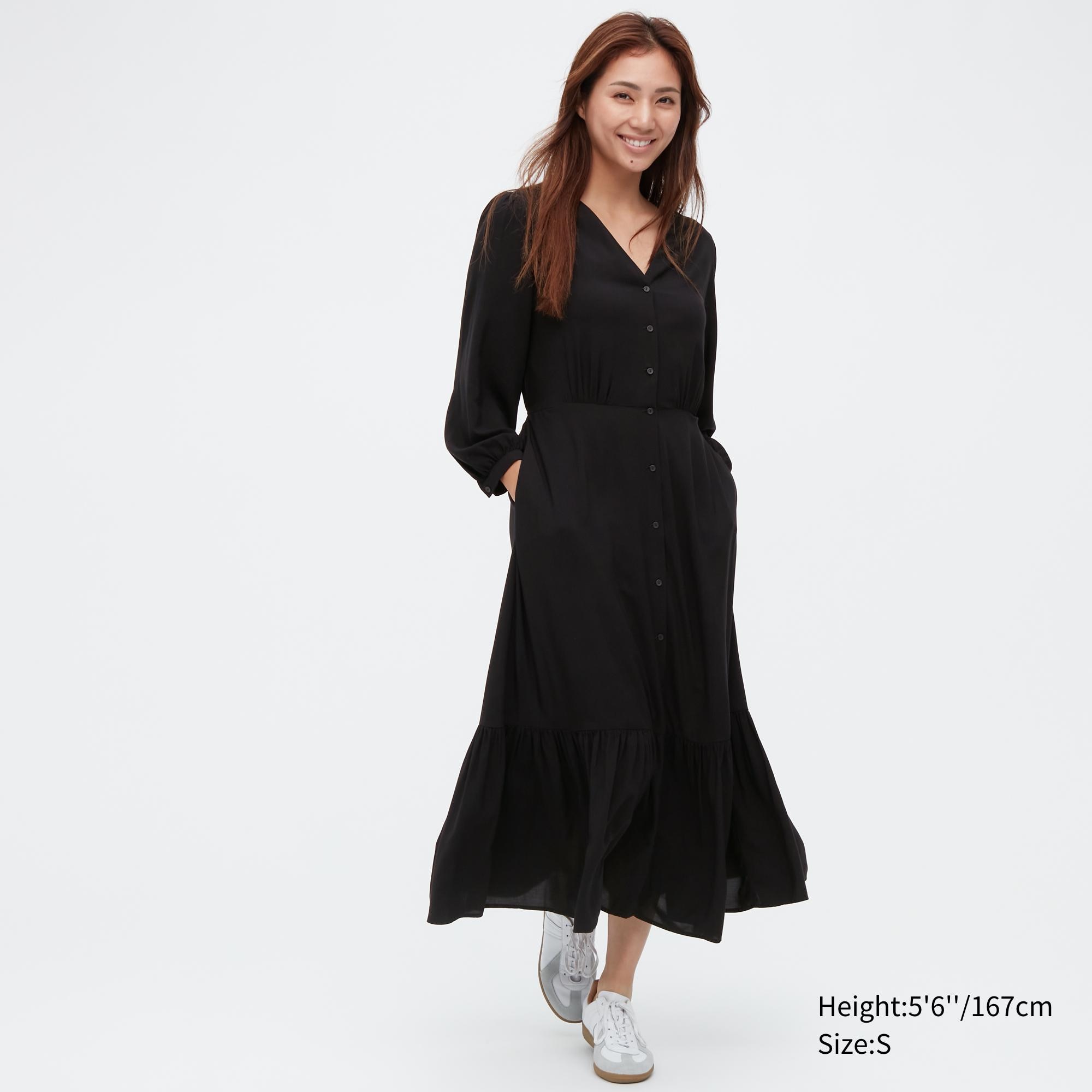 

Платье женское UNIQLO 452774COL09 черное XL (доставка из-за рубежа), 452774COL09