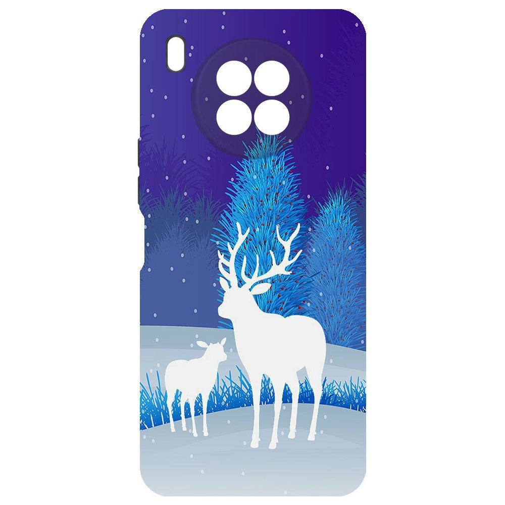

Чехол-накладка Krutoff Софт Кейс Олень для Honor 50 Lite черный