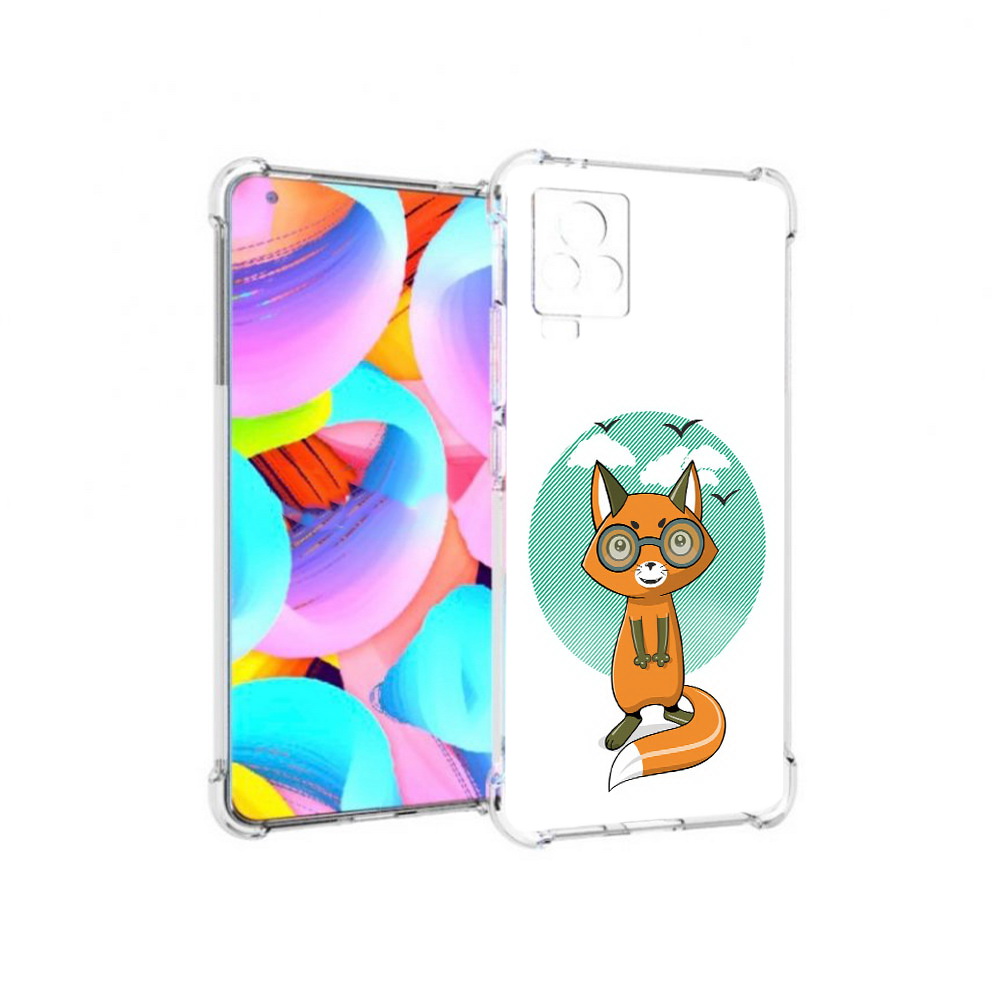 

Чехол MyPads Tocco для Vivo IQOO 7 задумчивая лиса, Прозрачный, Tocco