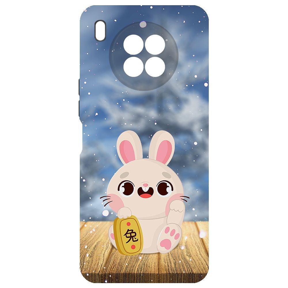 

Чехол-накладка Krutoff Софт Кейс Год кролика для Huawei Nova 8i черный