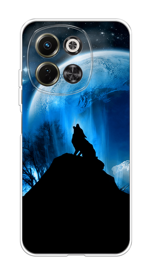 

Чехол на Tecno Spark 30 5G Волк 2, Синий;черный;белый, 309750-1