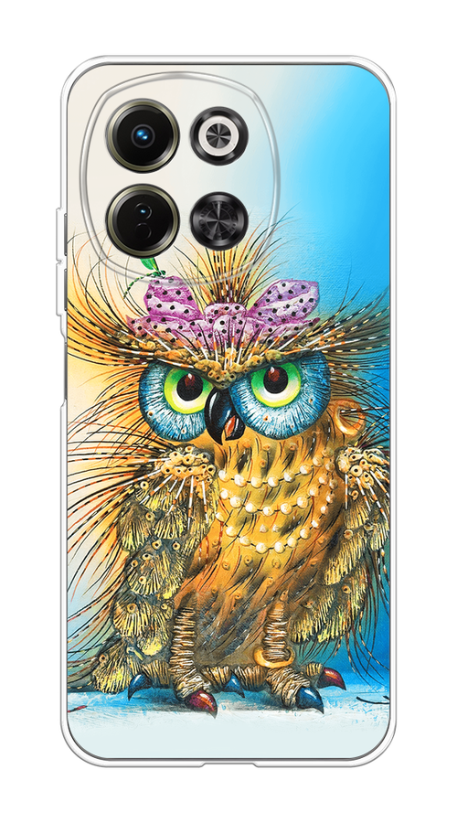 

Чехол на Tecno Spark 30 5G Модная сова, Коричневый;голубой, 309750-1