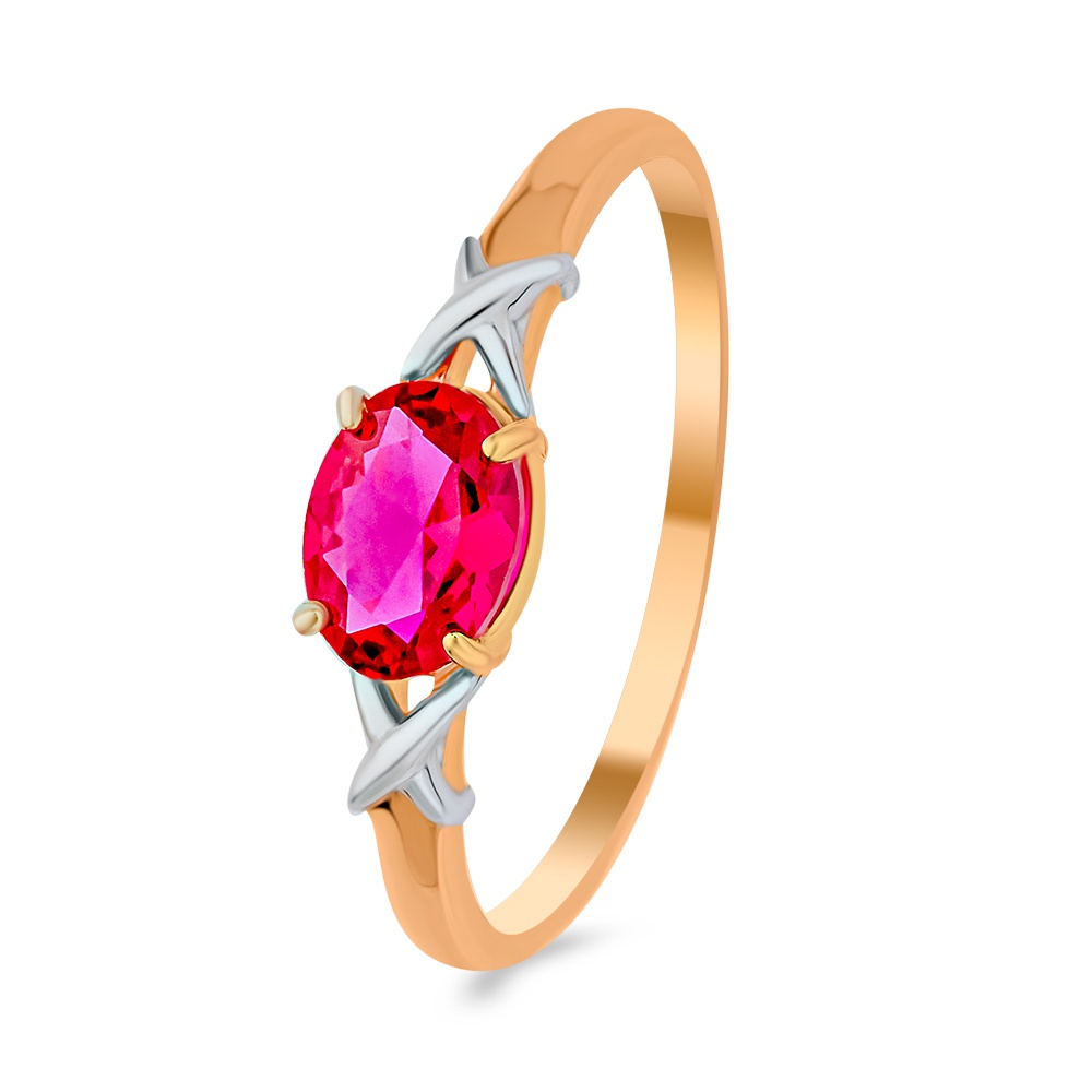 

Кольцо из золота р. , 585Gold 101014726, рубин искусственный, 101014726