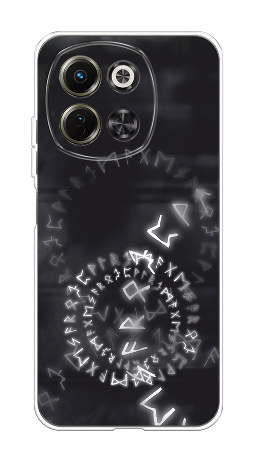 

Чехол на Tecno Spark 30 5G Руны, Серый;черный, 309750-1