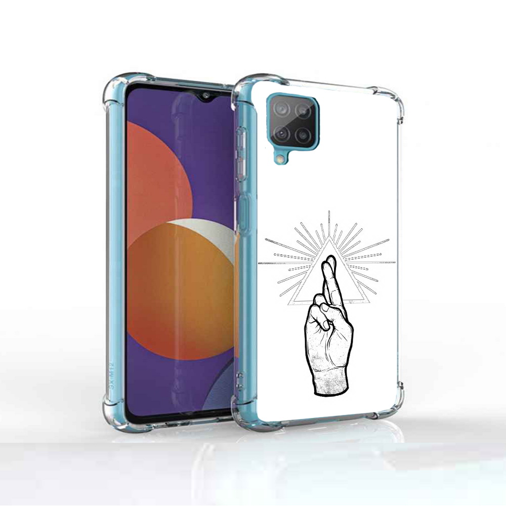 

Чехол MyPads Tocco для Samsung Galaxy M12 черно белая рука (PT226930.536.681), Прозрачный, Tocco