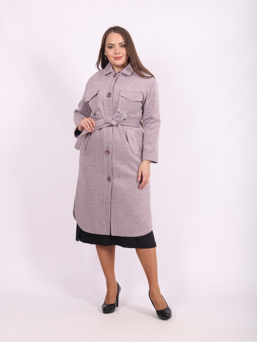 

Пальто женское Louren Wilton 2112-LW фиолетовое 54 RU, 2112-LW