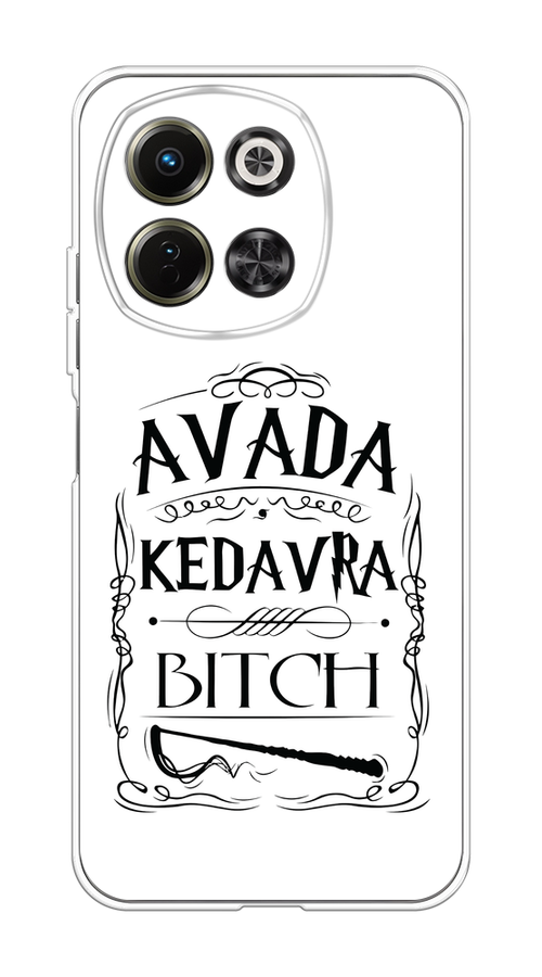 

Чехол на Tecno Spark 30 5G Avada kedavra bitch, Белый;серый;черный, 309750-1