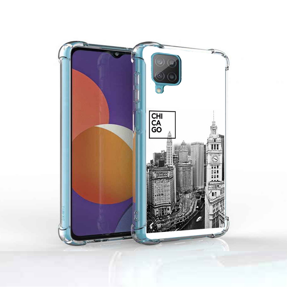 

Чехол MyPads Tocco для Samsung Galaxy M12 черно белый чикаго (PT226930.536.689), Прозрачный, Tocco