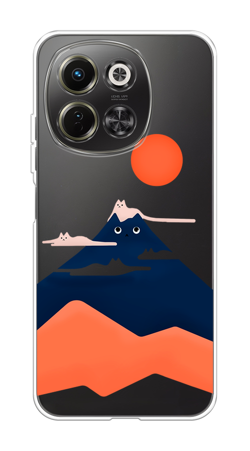 

Чехол на Tecno Spark 30 5G Кот-гора, Черный;оранжевый, 309750-1