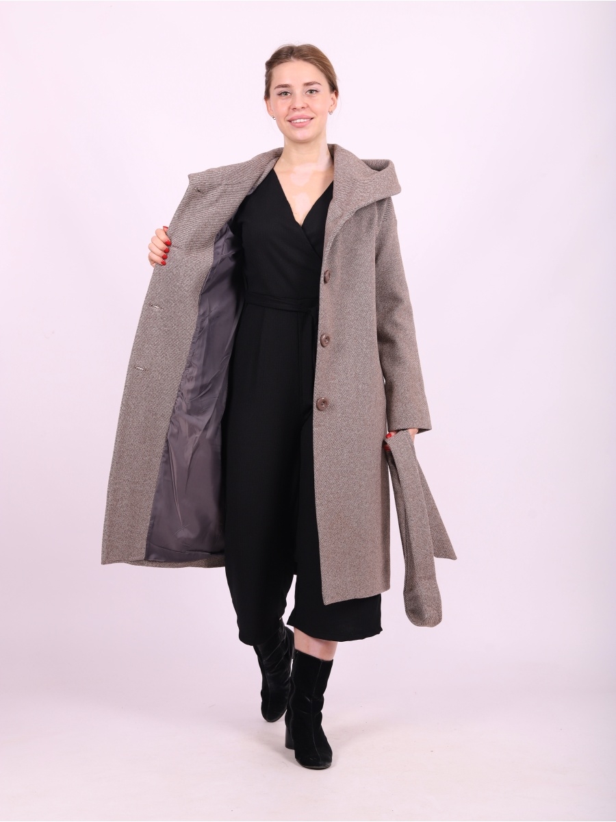 

Пальто женское Louren Wilton 2116-LW коричневое 46 RU, 2116-LW