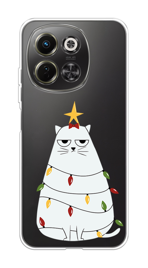 

Чехол на Tecno Spark 30 5G Котик в гирлянде, Белый;красный;желтый, 309750-1