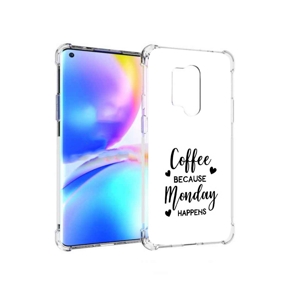

Чехол MyPads Tocco для OnePlus 8 Pro кофе и понедельник стал счастливым (PT148281.139.402), Прозрачный, Tocco