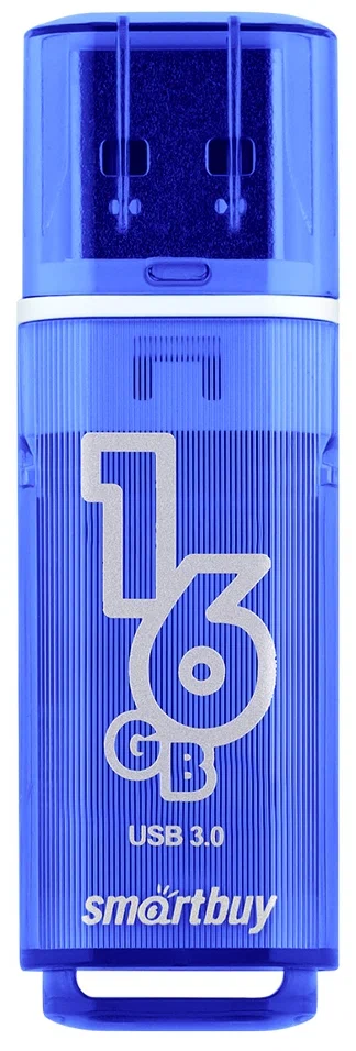 

Флешка SmartBuy Glossy 16 ГБ синий (SB16GBGS-DB)