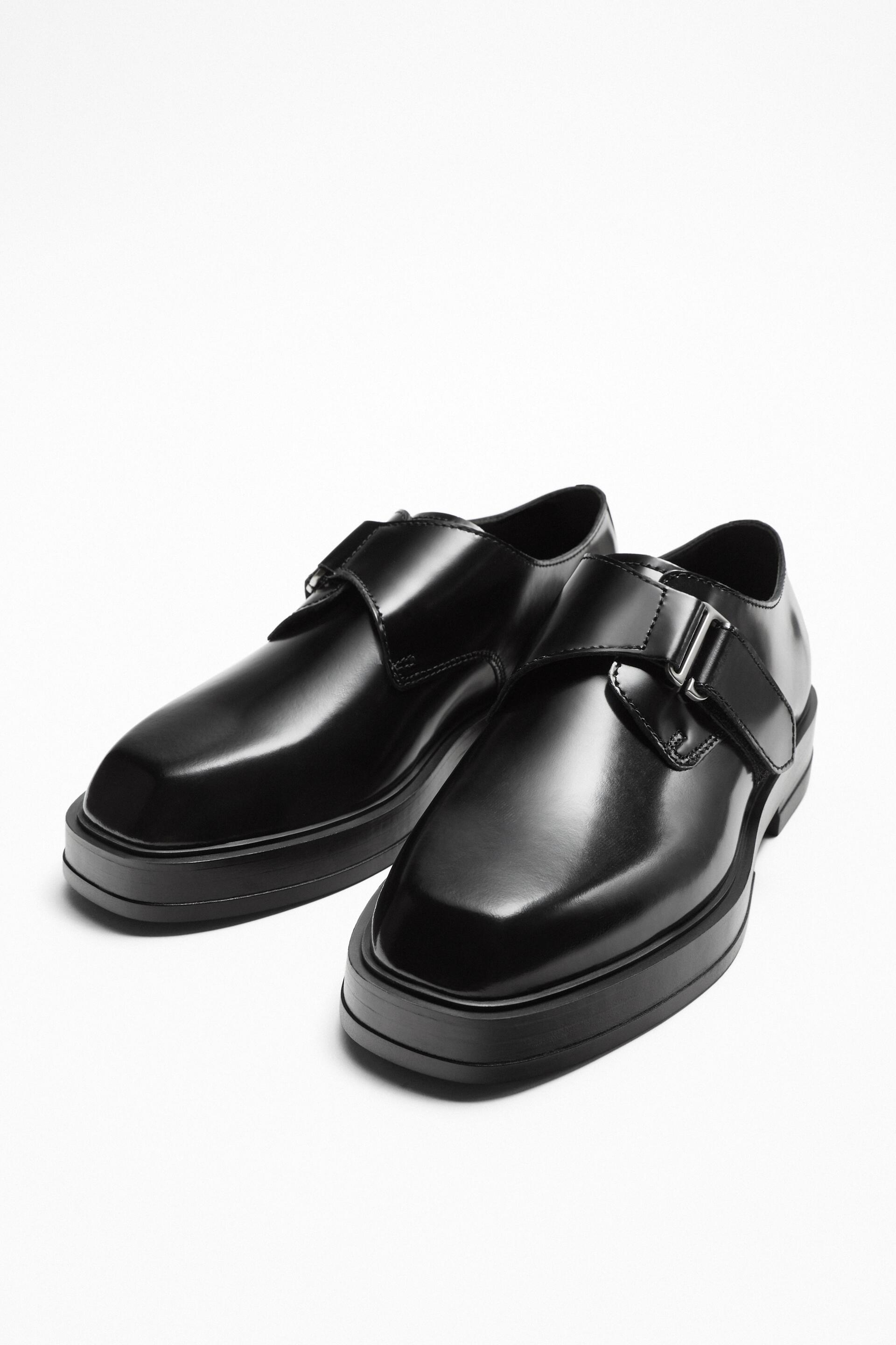 Туфли мужские ZARA 12410120 черные 40 RU (доставка из-за рубежа)