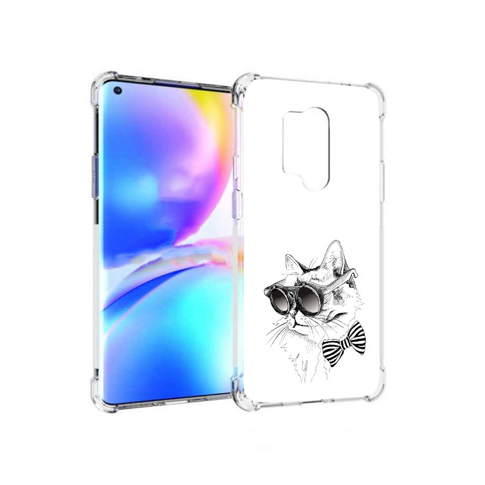 

Чехол MyPads Tocco для OnePlus 8 Pro крутая кошка в очках (PT148281.139.421), Прозрачный, Tocco