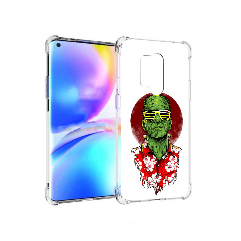 

Чехол MyPads Tocco для OnePlus 8 Pro крутой зеленый мужчина в очках (PT148281.139.424), Прозрачный, Tocco