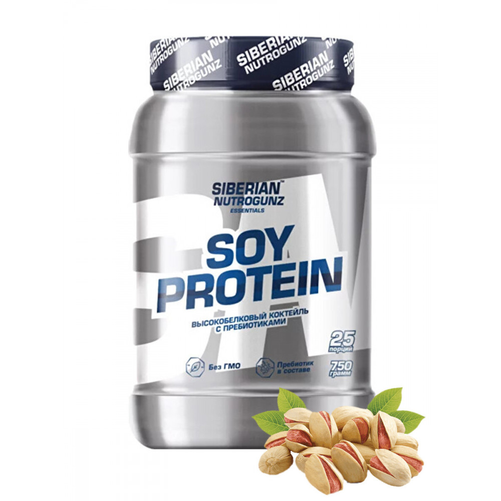 Siberian Nutrogunz Протеины Siberian Nutrogunz Soy Protein 750 гр. фисташки