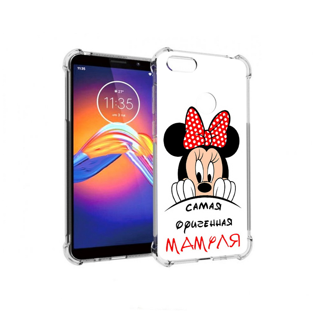 

Чехол MyPads Tocco для Motorola Moto E6 Самая лучшая мамуля Мини Маус (PT227058.343.152), Прозрачный, Tocco