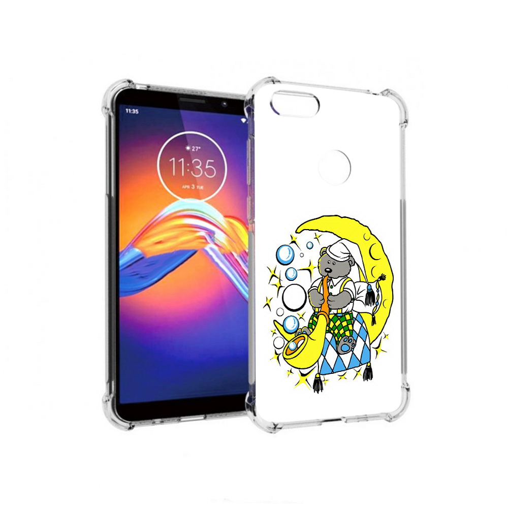 

Чехол MyPads Tocco для Motorola Moto E6 Сырная луна (PT227058.343.167), Прозрачный, Tocco