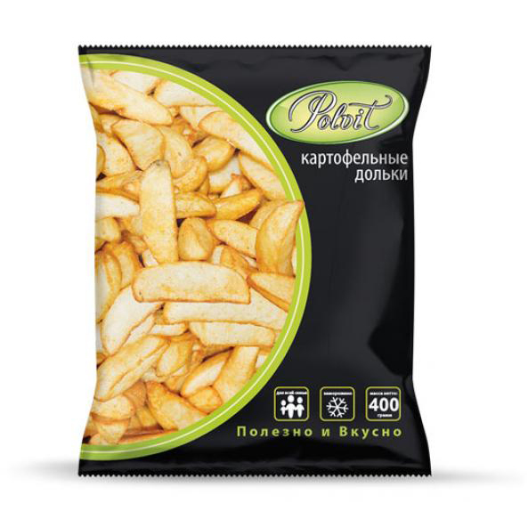 

Картофель Polvit дольки замороженный 0,4 кг