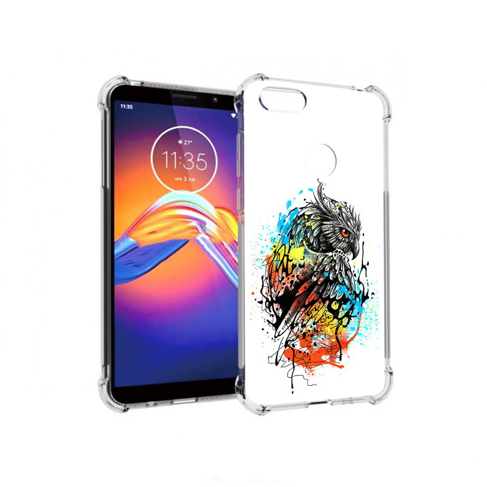 

Чехол MyPads Tocco для Motorola Moto E6 Творческая сова (PT227058.343.170), Прозрачный, Tocco