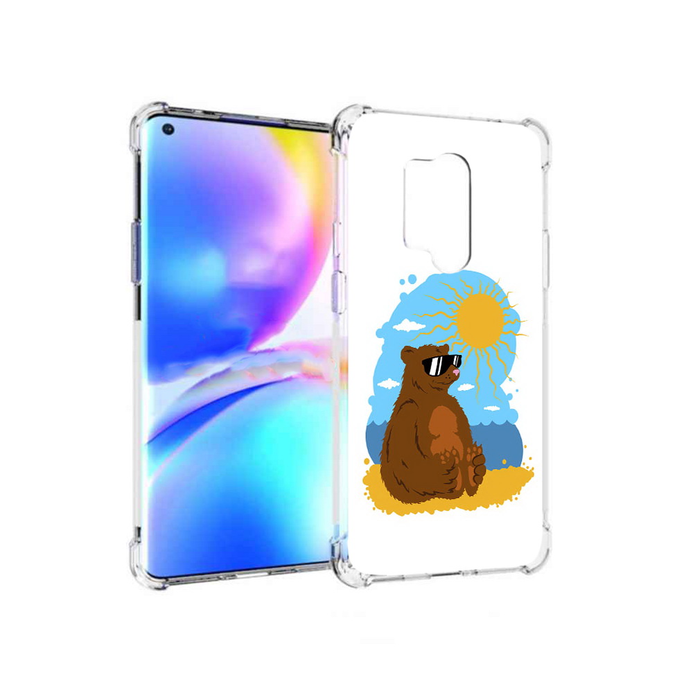 

Чехол MyPads Tocco для OnePlus 8 Pro медведь на чиле (PT148281.139.468), Прозрачный, Tocco