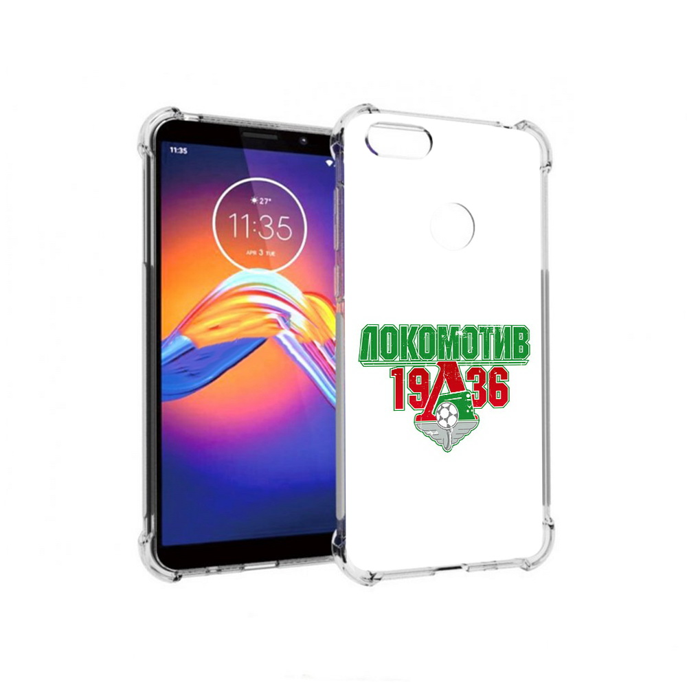 

Чехол MyPads Tocco для Motorola Moto E6 ФК локомотив 1936 (PT227058.343.182), Прозрачный, Tocco